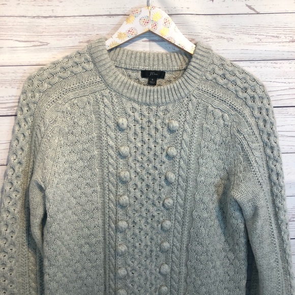 J. Crew Popcorn Cable Knit Crewneck Sweater - Picture 4 of 7